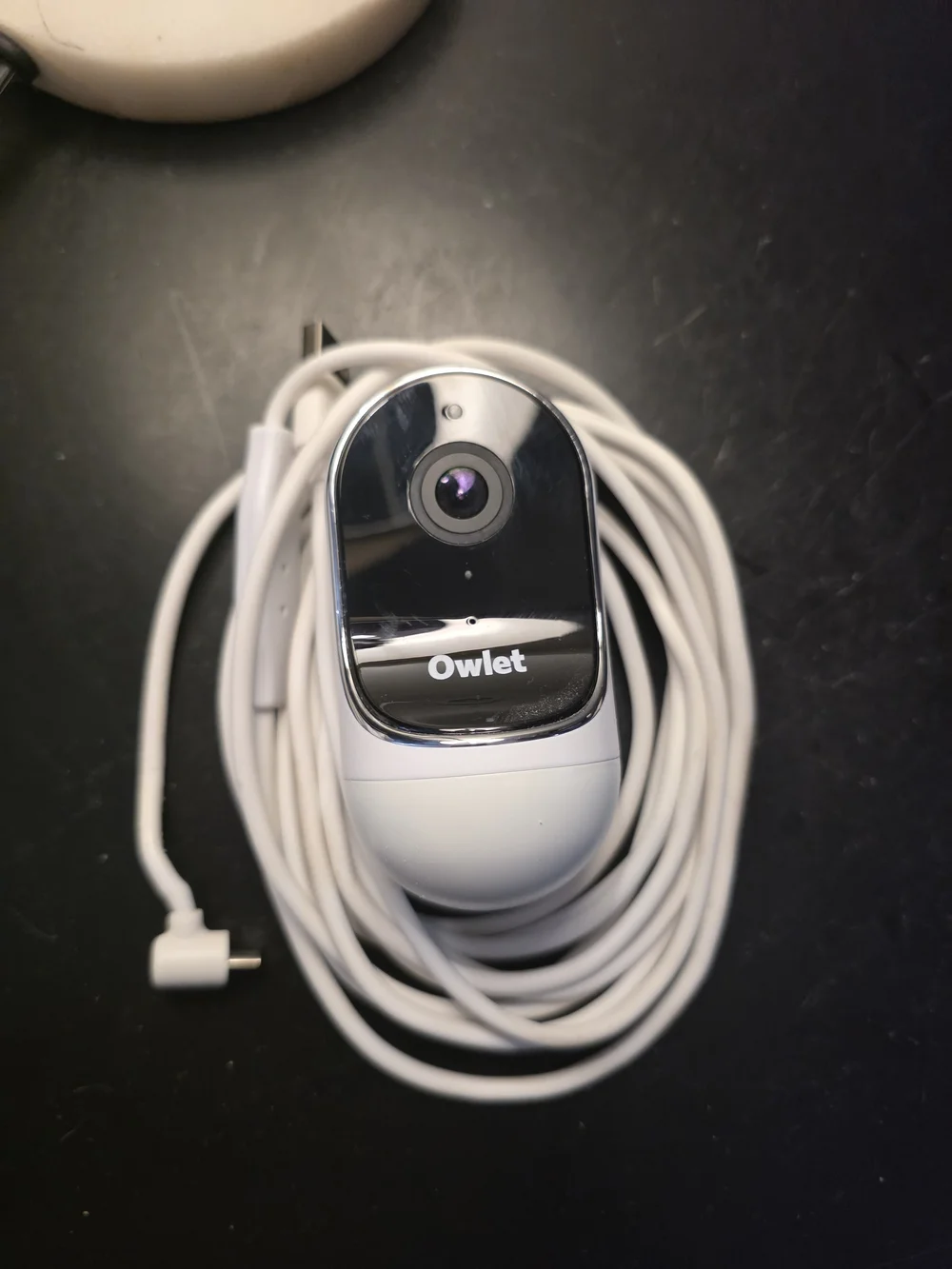Owlet Baby Monitor Camera in White and Black